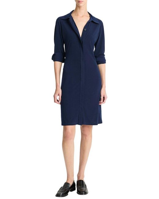 Vince Blue Polo Dress