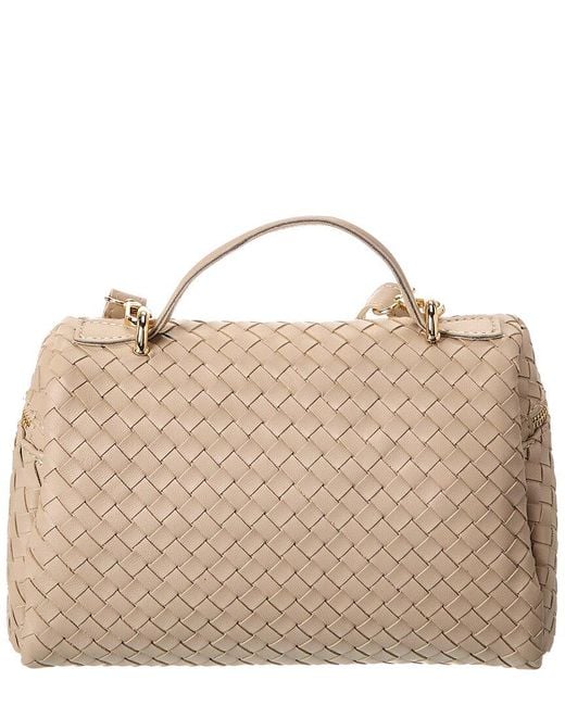 Isabella Rose Brown Quinn Hand-Woven Leather Crossbody