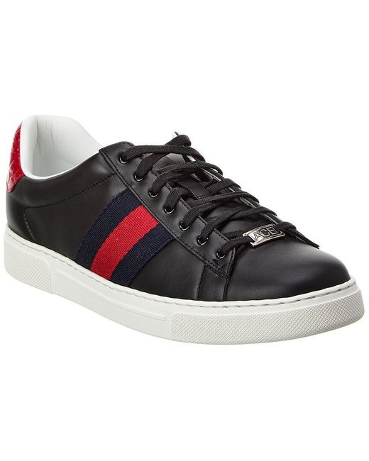 Gucci Black Ace Leather Sneaker for men