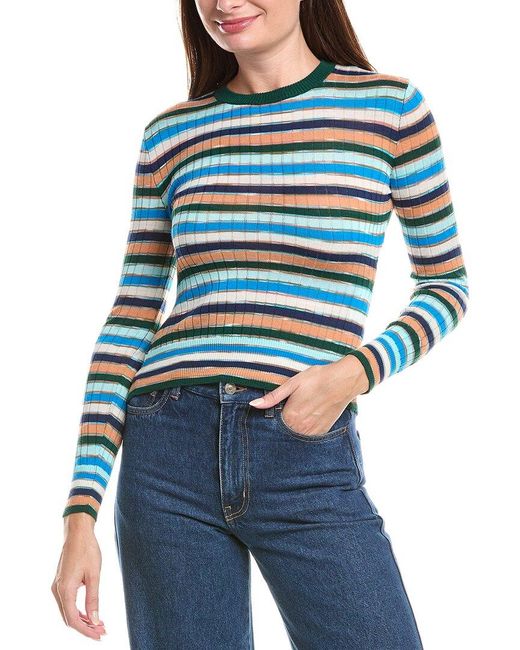 Missoni Blue Wool-Blend Sweater