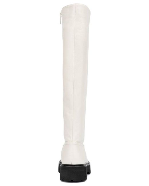 Aquatalia Sheya Weatherproof Leather Boot in White Lyst UK