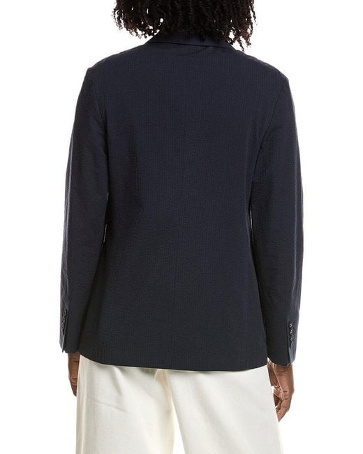 Officine Generale Blue Officine Generale Seersucker Jacket