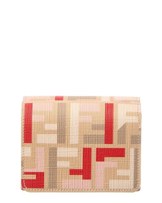 Fendi Pink Roma Ff Wallet