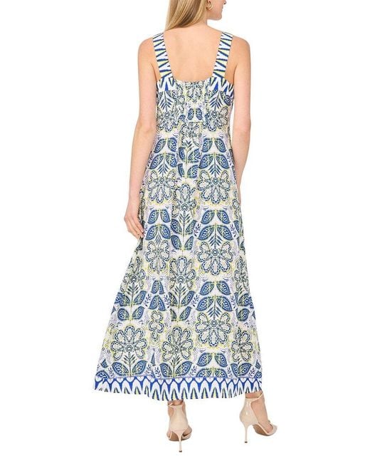 Vince Camuto Blue Thick Strap Maxi Dress