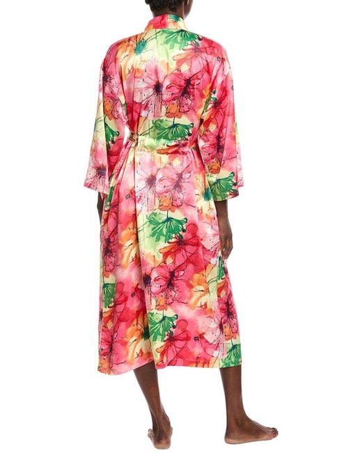 Natori Red Radiance Satin Robe
