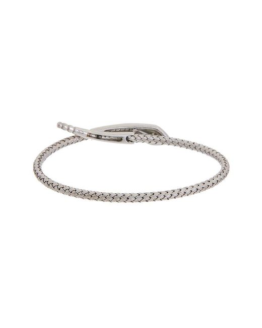 Meshmerise White 18K Over 0.15 Ct. Tw. Diamond Mesh Bangle Bracelet