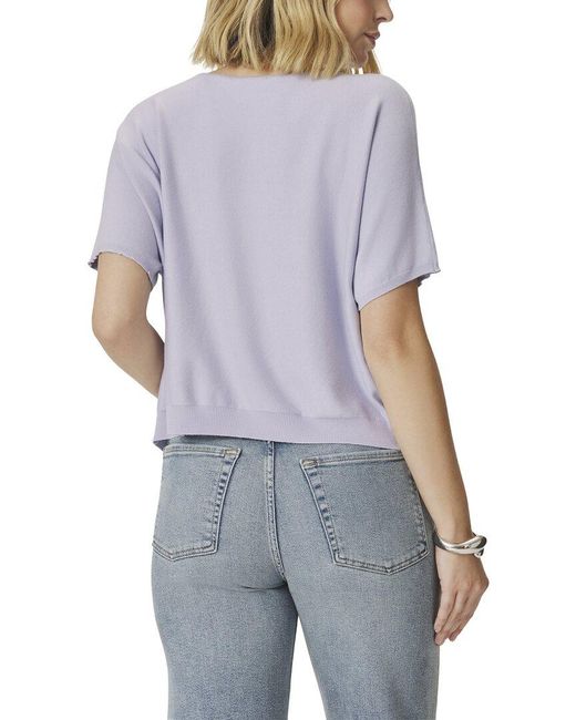 Splendid Blue Christa Short Sleeve Sweater