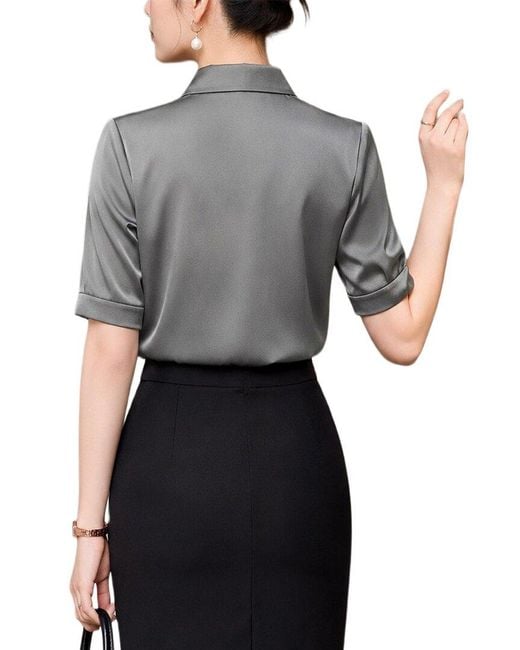 FLORIDA CLOTHING Gray Blouse