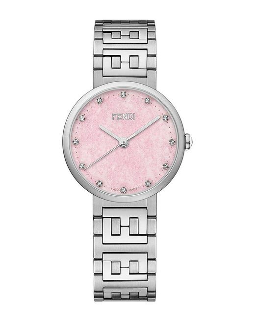 Fendi Pink Forever Diamond Watch