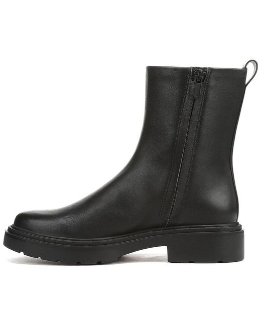 Vince Black Parvin Leather Short Boot