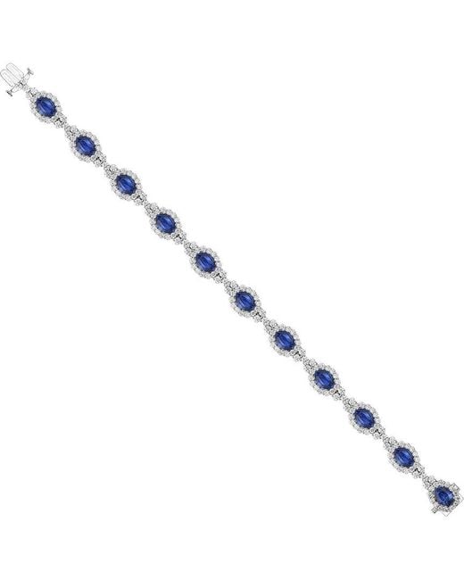 Gregg Ruth Metallic 18K 14.62 Ct. Tw. Diamond & Sapphire Bracelet