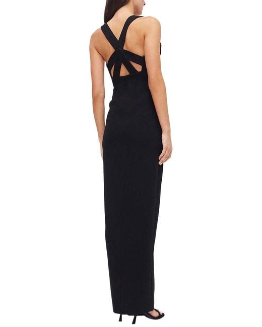 Rachel Gilbert Black Alaric Wool & Silk-Blend Gown