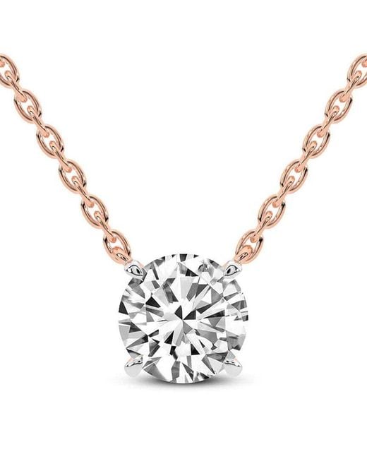 Lab Grown Diamonds White 14K 8.00 Ct. Tw. Lab-Grown Diamond Necklace