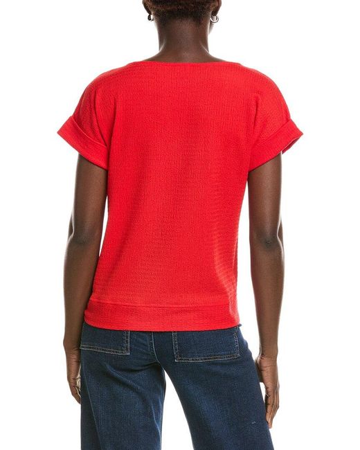 Jones New York Red Dolman T-Shirt
