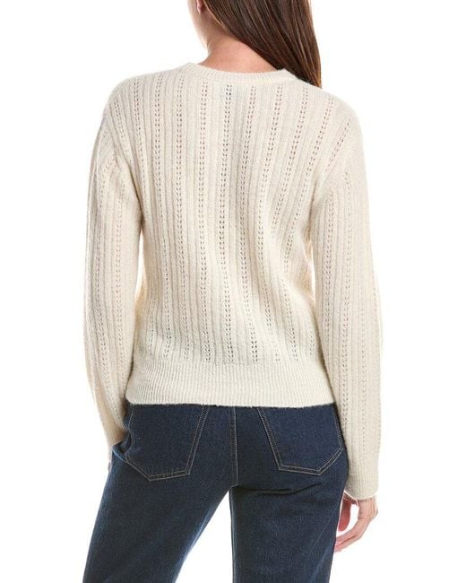 Officine Generale White Officine Generale Sanny Alpaca & Wool-Blend Sweater