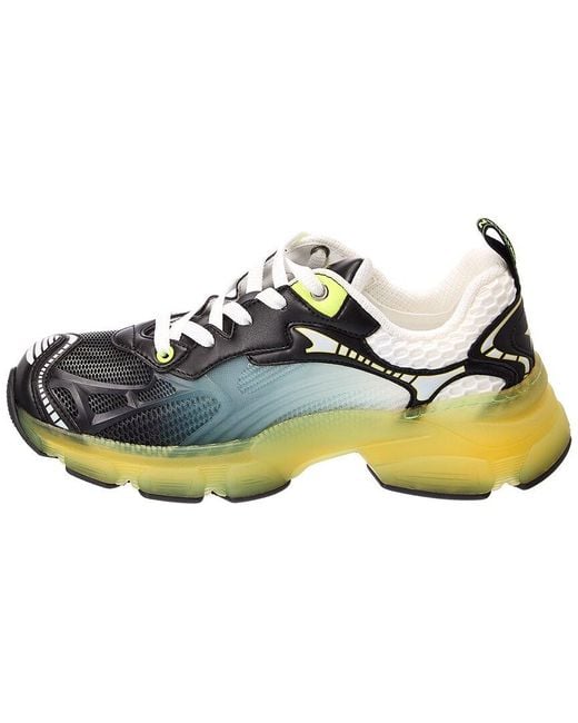 Dior Metallic Vibe Leather-trim Sneaker