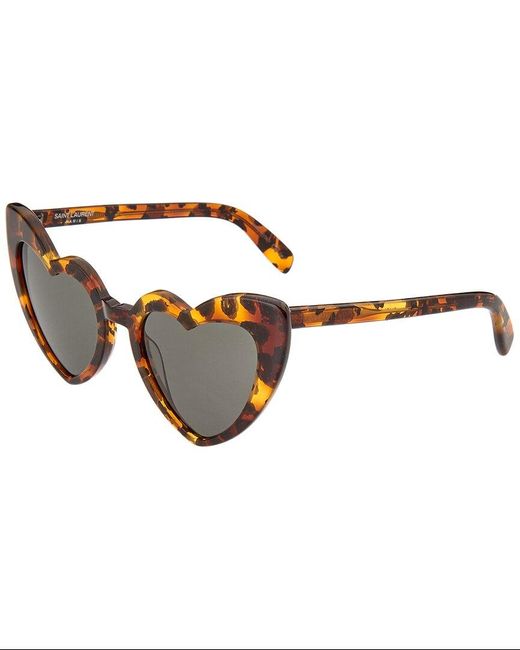 Saint Laurent Brown Sl181loulou 54mm Sunglasses