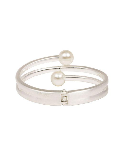 Saachi White Pearl Endless Pearl Bracelet