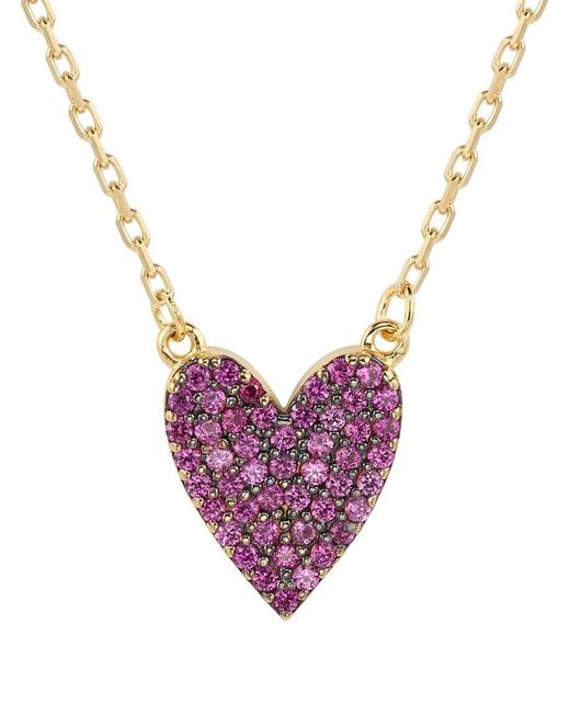 Suzy Levian CZ Jewelry Purple Suzy Levian Silver Cz Necklace