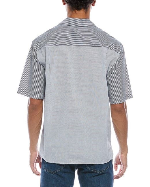 ATM Gray Mixed Stripe Shirt for men