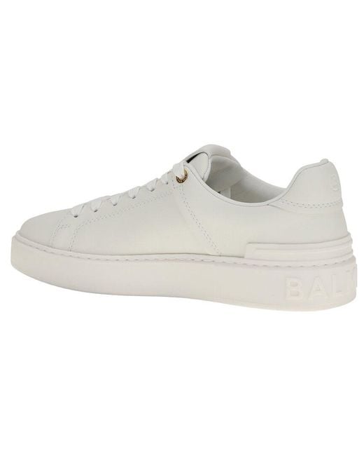 Balmain White Leather Sneaker