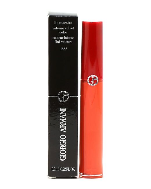 Giorgio Armani Red Lip Maestro Intense Velvet Lip Gloss #300 Flesh
