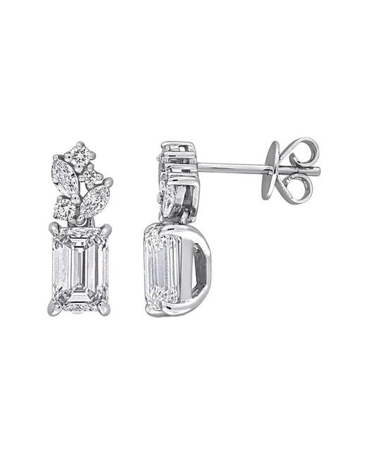 Lab Grown Diamonds White Created Forever 14K 2.23 Ct. Tw. Lab-Grown Diamond Drop Earrings