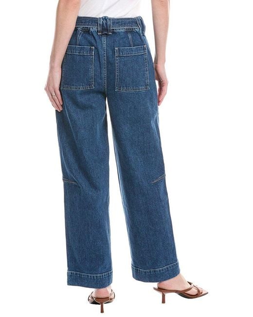Jonathan Simkhai Blue Jenny Cielo Belted Cropped Jean