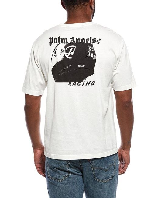 Palm Angels White T-Shirt for men