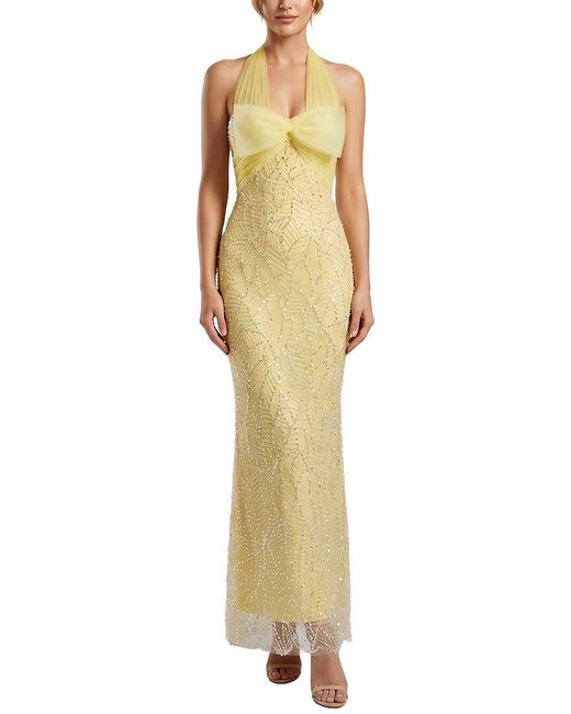 Amanda Royal Metallic Maxi Dress