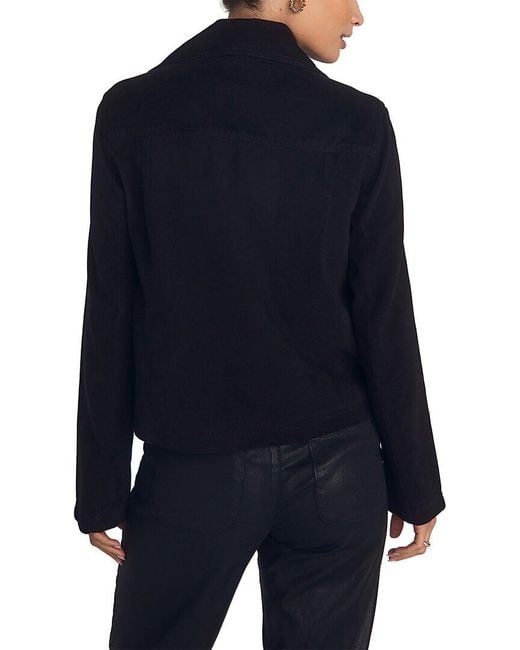 Bella Dahl Blue Utility Crop Trench Jacket