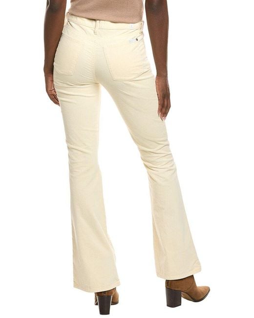 7 For All Mankind Natural Ali High Waist Corduroy Trouser