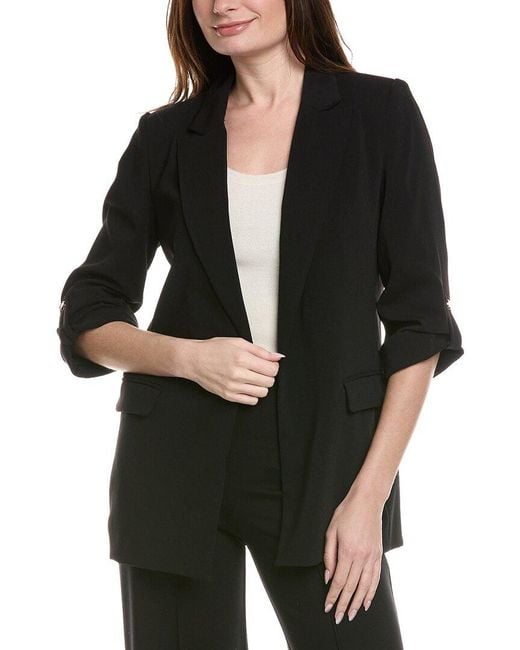Philosophy Black 3/4-Sleeve Jacket