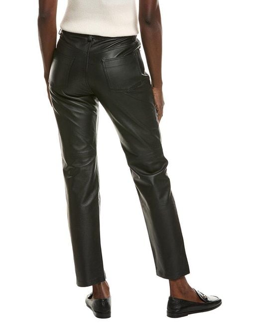 Officine Generale Black Officine Generale Naomi Leather Pant