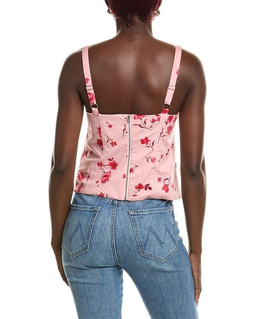 Cece Red Square Neck Tank Top