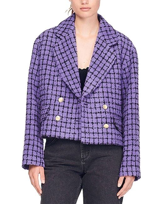 Sandro Purple Blazer