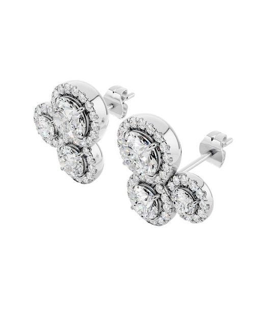 Sabrina Designs Lab Grown Diamonds Metallic 14K 2.98 Ct. Tw. Lab-Grown Diamond Fashion Earring