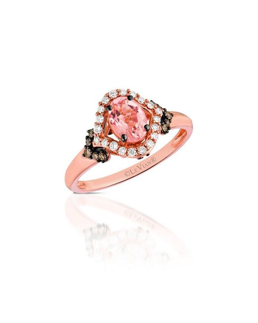 Le Vian Pink 14k Strawberry Gold® 0.90 Ct. Tw. Diamond & Morganite Ring