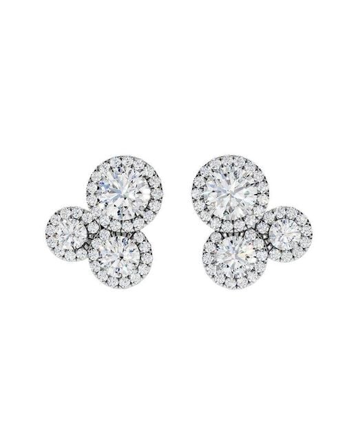 Sabrina Designs Lab Grown Diamonds Metallic 14K 2.98 Ct. Tw. Lab-Grown Diamond Fashion Earring