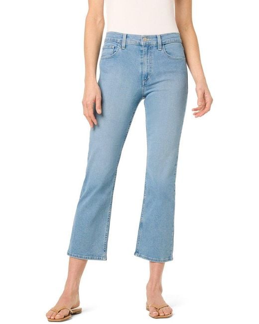 Joe's Jeans Blue High Rise Crop Bootcut Jean