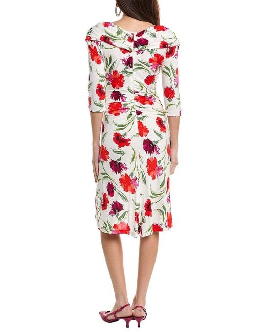 Diane von Furstenberg Red Jim A-Line Dress