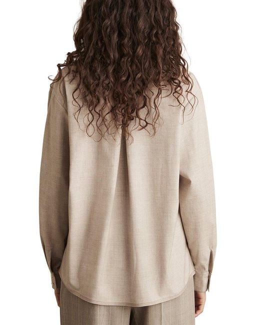 Reiss Natural Nova Wool-Blend Shirt