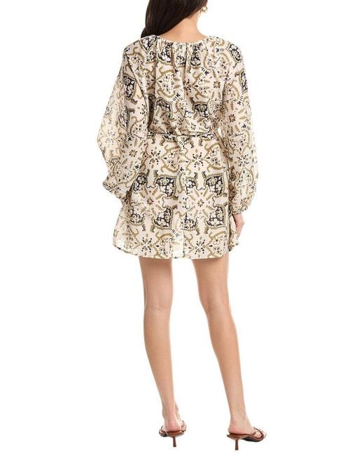 JLuxe Natural Long Sleeve Mini Dress