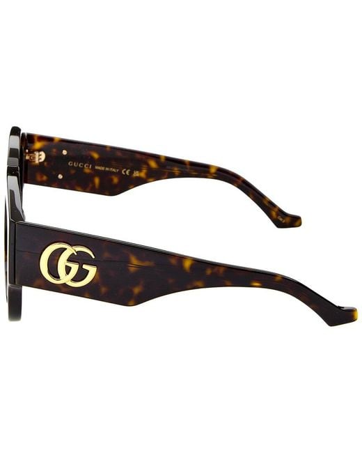 Gucci Brown 52Mm Sunglasses
