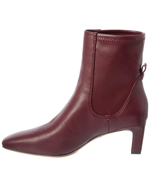 Franco Sarto Purple L-Tarrin Leather Bootie