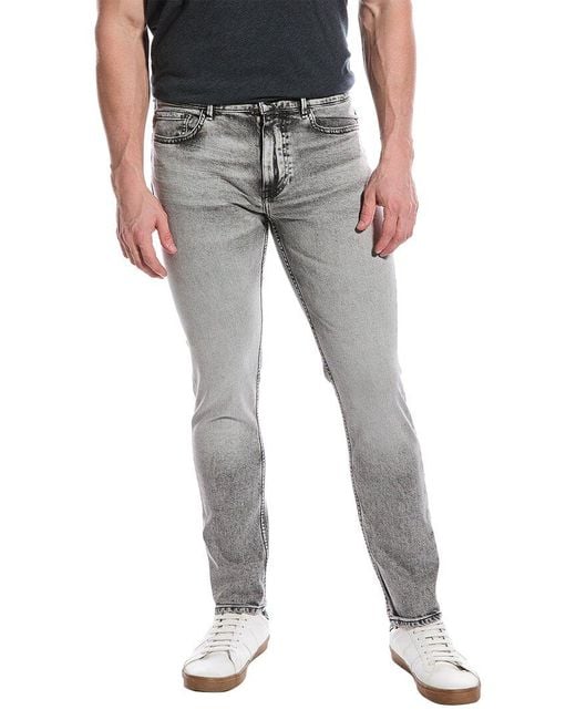 Boss Black Delano Medium Grey Slim Tapered Jean for men