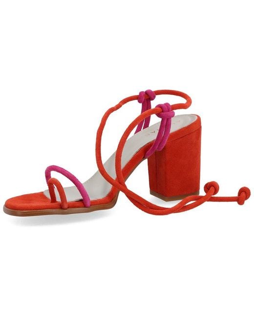 Alohas Red Grace Leather Sandal