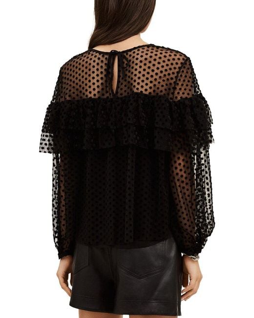 Ba&sh Black Raff Blouse