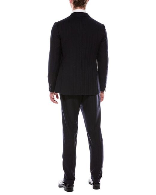 Corneliani Black 2Pc Wool & Cashmere-Blend Suit for men