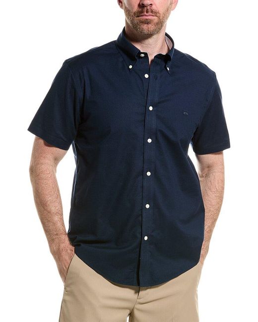 Brooks Brothers Blue Regular Oxford Shirt for men